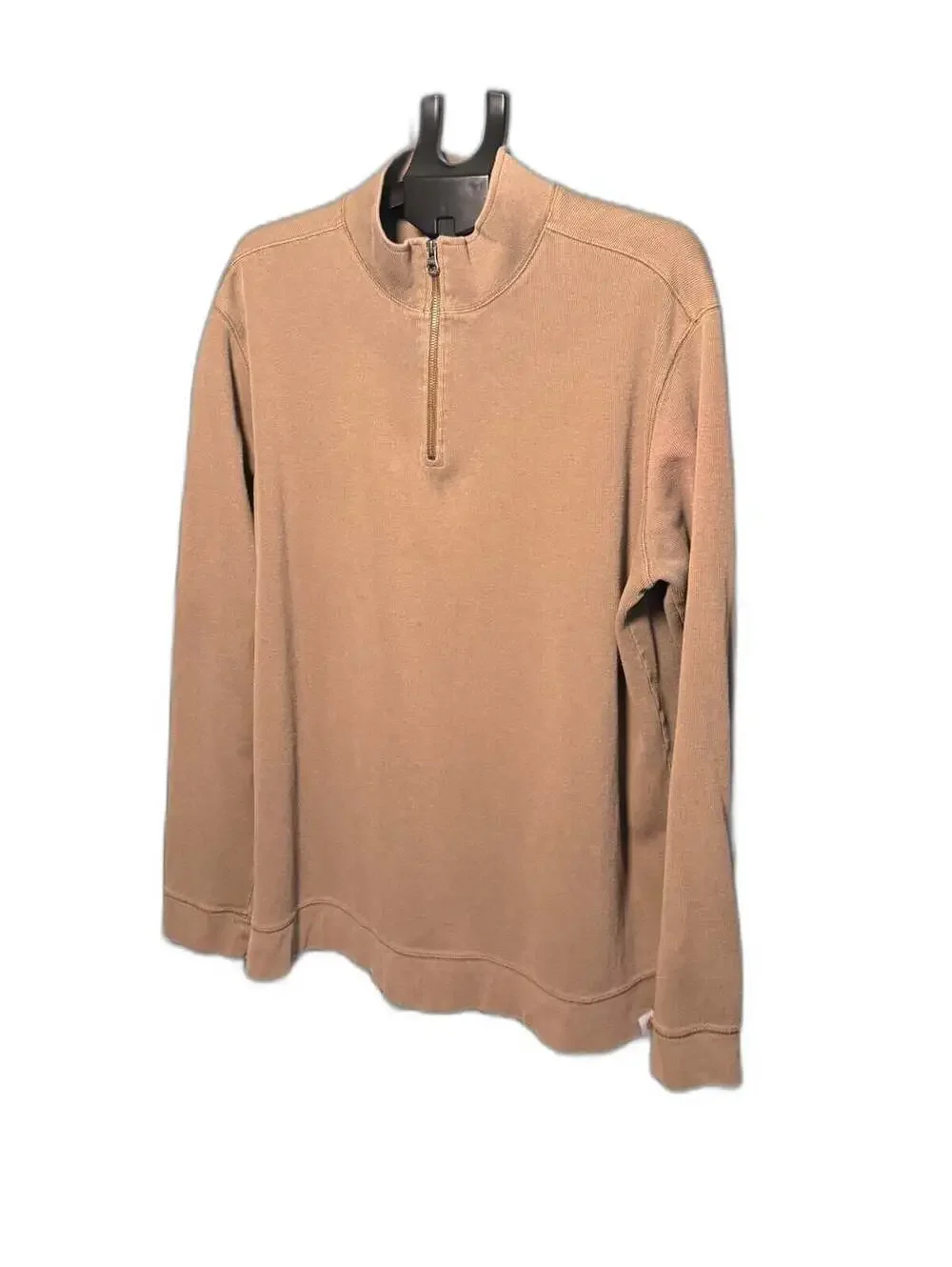 Carhartt Relaxed Fit 1/4 Zip Tan Pullover Sweater Mens 2XL